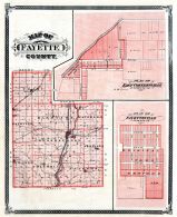 Fayette County, East Connersville, Fayetteville, Indiana State Atlas 1876